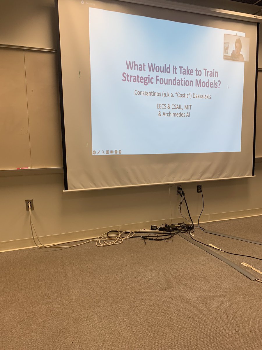Our workshop just kicked off! First off MIT’s Costis Daslakakis on theoretical underpinnings of foundation models!
