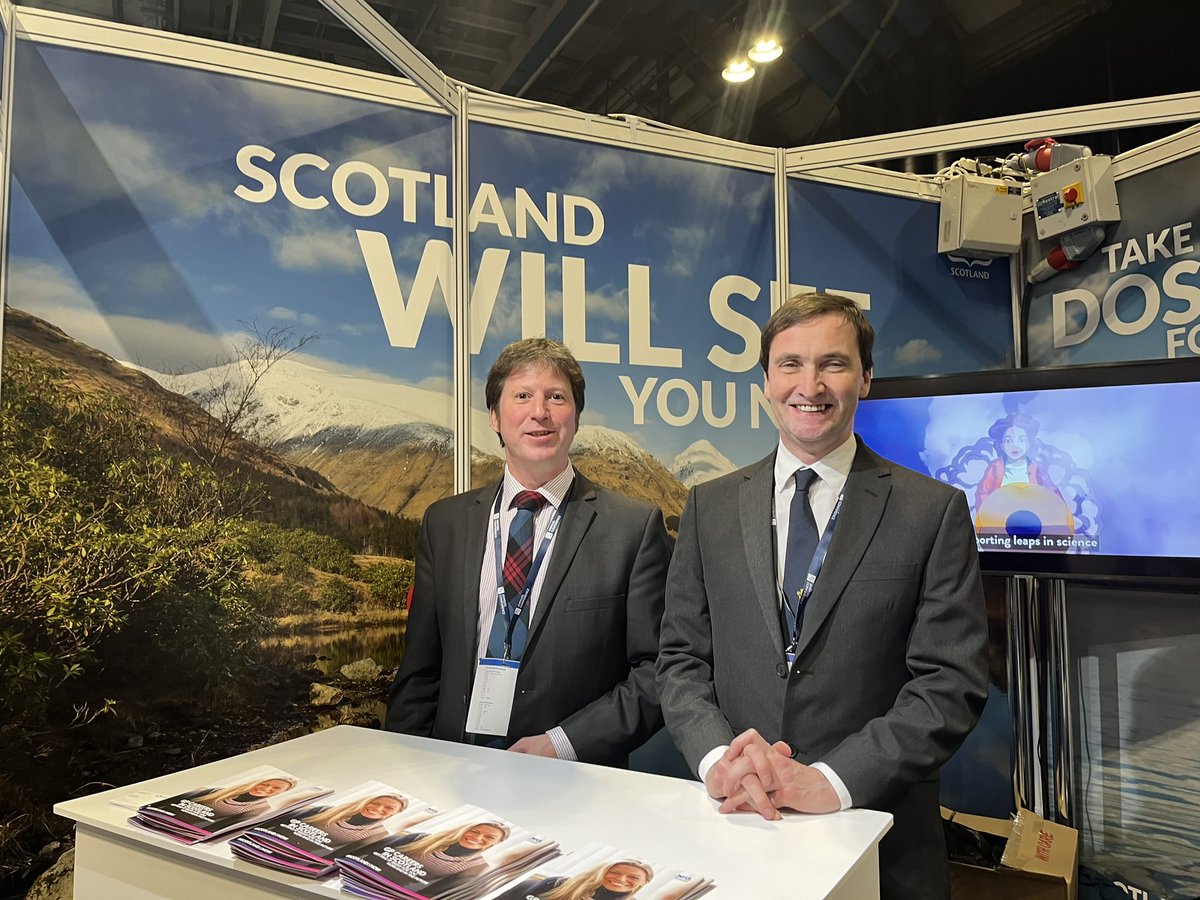 Great to be visited by @RCGPScotland @DrChrisWilliams and Chair elect Chris Provan to our NHS Scotland/@SG_PrimaryCare stand at #RCGPAC