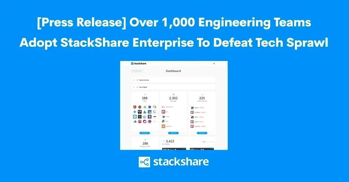 stackshareio's tweet image. Already adopted by over 1000 engineering teams, StackShare Enterprise helps teams defeat tech sprawl with real-time tech stack intelligence.
buff.ly/3Pt3kkN
#StackShareEnterprise #techstackintelligence