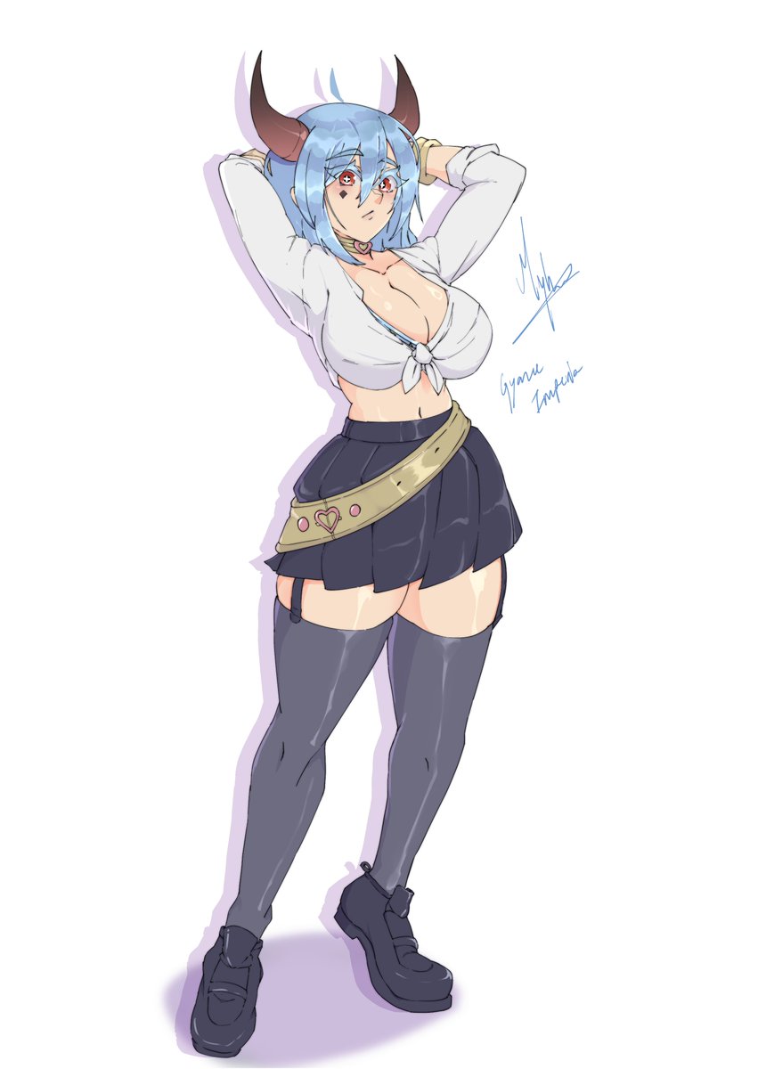 Collab with another artist, the goal was to draw your oc in a Gryaru Uniform, so here's imperia