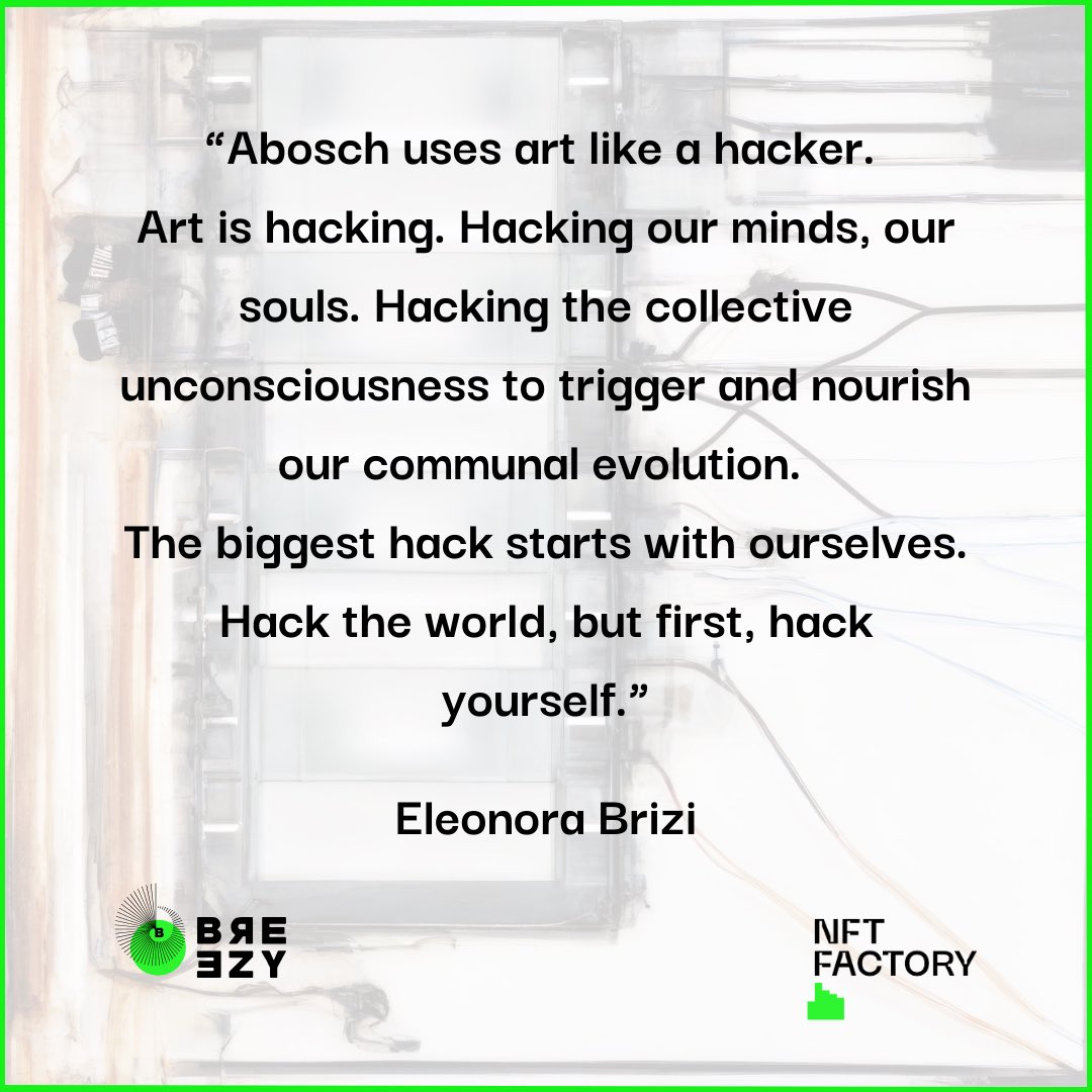 eleonorabrizi's tweet photo. 💚
@kevinabosch at @NFTFactoryParis
-
Today 6.30pm
#hacktheworld #hackyourself https://t.co/0MzEp562VU