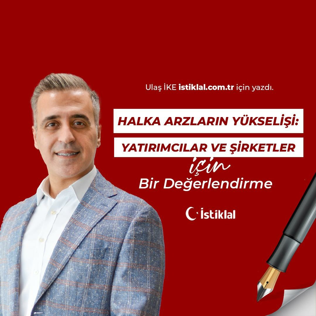 gazeteistiklal's tweet photo. Ulaş İke yazdı: → → → Halka Arzların Yükselişi: Yatırımcılar Ve Şirketler İçin Bir Değerlendirme 
@ulasike 

https://t.co/xJCGl60Zss https://t.co/GXkTdM1Va3