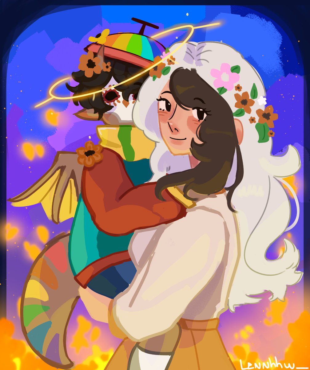 lennhhw_'s tweet photo. Bagi e seu precioso trump(et) no dia de los muertos!! Pfv deem um ovo a essa mulher agora mesmo.
#qsmpfanarts #bagiqsmp #eggqsmp #qbagi https://t.co/P2JlaFUiRe
