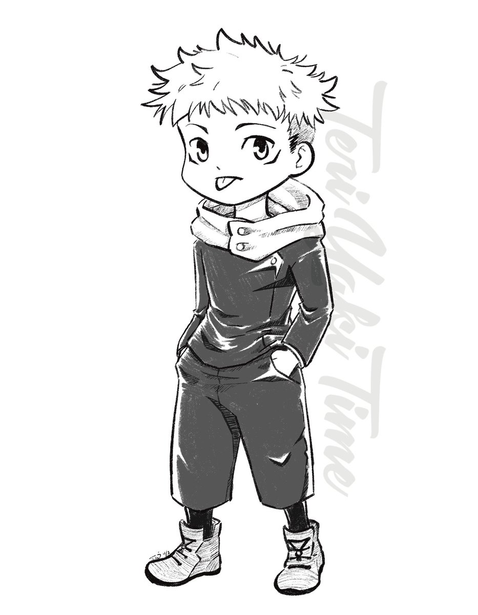 itsTeriYakiTime's tweet photo. #ink30 Day 2: Yuji Itadori
HOO!! Made it just before my flight XD very fun to draw :)
.
.
.
#art #artist #anime #jjk #jujutsukaisen #itadori #chibi #cute #ink #fun #artchallenge https://t.co/9ixiSL5Duk