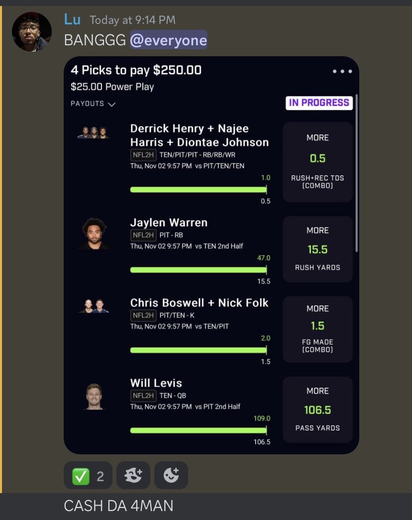 FULL SWEEP 🤑🤑🤑
ALL PLAYS CASH. 💸
EVEN DAYS I DON'T POST, MODS CASH US OUT🔥
SHOUTOUT <a href="/Izjohnnyyy/">Johnny</a> FOR HOLDING IT DOWN✅

ALL PLAYS ARE POSTED HERE ↘️
dubclub.win/r/BreezyBets/

GIVING $25... to ONE PERSON WHO LIKES+ RT🚨

#prizepicks #GambingTwitter #FreePicks