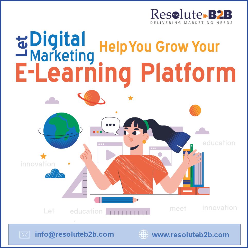 B2BResolute's tweet image. Your e-learning platform can now grow and reach every student with the help of ResoluteB2B's digital marketing services.
For more details click the link resoluteb2b.com/services
#elearning #elearningplatform #b2b #agile #adaptive #savvy #digitalmarketing #ResoluteB2B