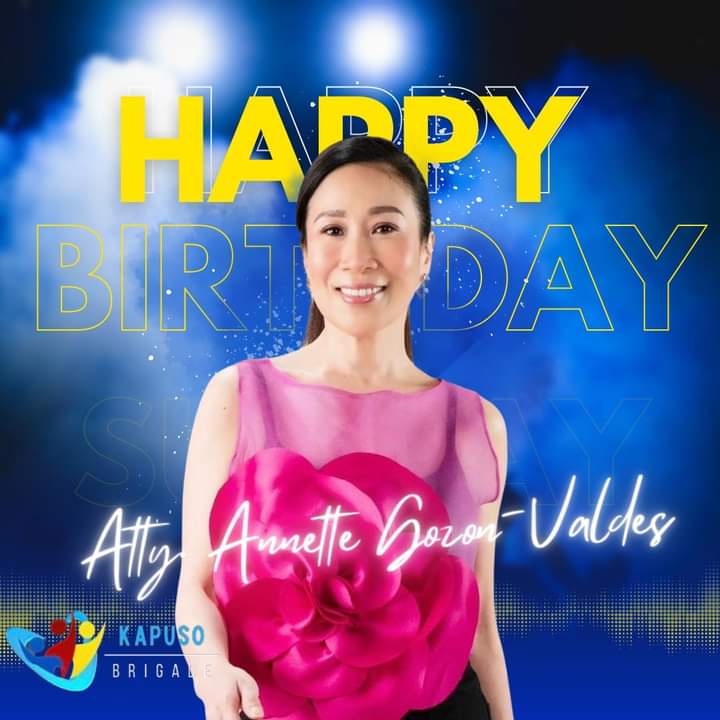 Happy Birthday to GMA Network’s Senior Vice President Atty. Annette Gozon - Valdes 🎂🎀 Hope your birthday be an extraordinary, wonderful and inspiring as you are in your life. Happiest Birthday Ma’am Annette! ♥️ God bless!