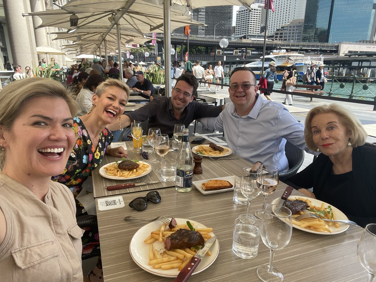 A great afternoon with these legends celebrating 10 years of @Studio10au. Thanks for the laughs @SarahHarris @JessRowe @Joe_Hildebrand and @ItaButtrose