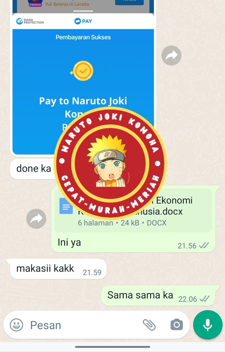 Selamat Hari Jumat!!
Siapa di sini yang butuh joki tugas? Di sini bisa banget ya ka. Bisa bantu buat essay, artikel, jurnal, skripsi, tugas sekolah, review, dll. Langsung aja ke wa.me/message/KAM763…
Ditunggu!
#zonauang 
#zonajajan 
#GazaGenocide 
#Palestine