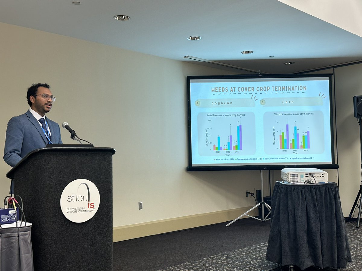 Sindhu Jagadamma (@jagadammasindhu) on Twitter photo ASA-CSSA-SSSA meeting at St. Louis was great! Lab <a href="/UtSoil/">UTK Soil Management Lab</a> was well represented by @RachelWooliver <a href="/Ravi_Neelipally/">Ravi_Teja</a> <a href="/rpatra7628/">Rounak Patra</a>
I joined a panel to share my career path with students and organized several sessions!
<a href="/Ravi_Neelipally/">Ravi_Teja</a> winning a poster award was a cherry on top! ASA-CSSA-SSSA meeting at St. Louis was great! Lab <a href="/UtSoil/">UTK Soil Management Lab</a> was well represented by @RachelWooliver <a href="/Ravi_Neelipally/">Ravi_Teja</a> <a href="/rpatra7628/">Rounak Patra</a>
I joined a panel to share my career path with students and organized several sessions!
<a href="/Ravi_Neelipally/">Ravi_Teja</a> winning a poster award was a cherry on top!