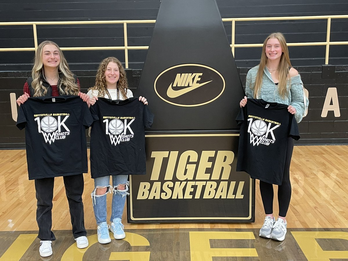 So proud of these members of the <a href="/BvilleGirlsBB/">Bentonville Girls BB</a> <a href="/BvilleGBB9th/">Bentonville Girls 9th grade Basketball</a> 10K Shot Club from this summer. The final 3 were over 20K led by <a href="/CambriePhillips/">Cambrie Phillips</a> with 21,650!!  Keep putting in that work!
