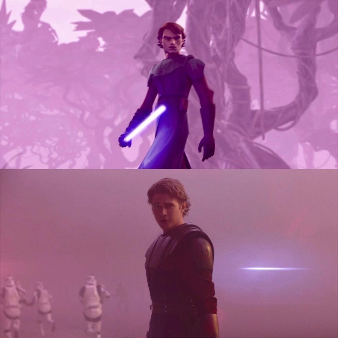 The first flashback in the Ahsoka series is actually from one of their  first battles. From the animated film The Clone Wars, Battle of Teth.