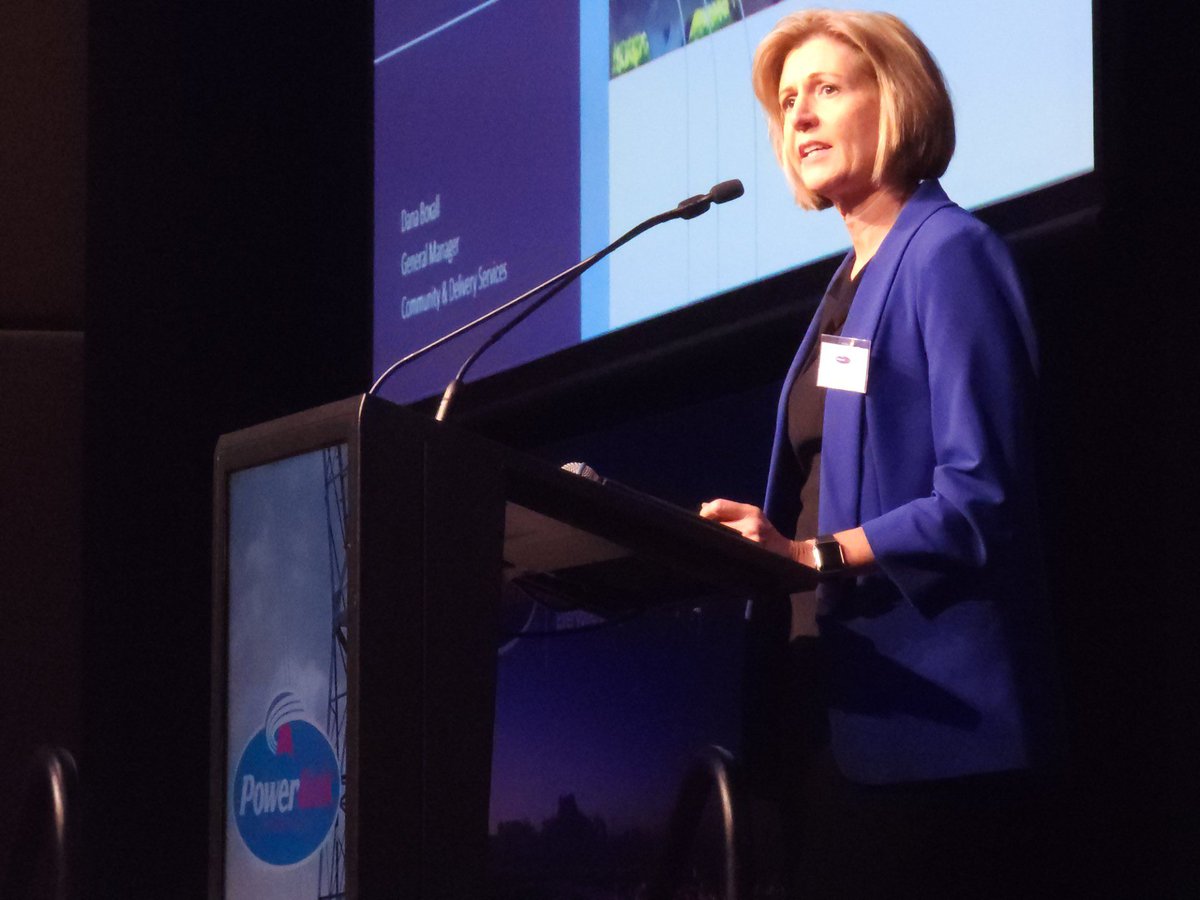 powerlinkqld's tweet photo. Dr Kieren Moffat, CEO, Voconiq shared our community sentiment research on trust and Dana Boxall, General Manager Community of Delivery Services, Powerlink Queensland  discussed the value and importance of meaningful engagement with Queensland communities. 

#PQForum #community #engagement #Queensland #SuperGrid