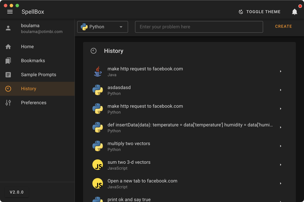 m4rwen's tweet image. أداة جديدة تفيد المبرمجين وتستخدم الذكاء الاصطناعي ✨

أداة SpellBox تساعد في شرح وانشاء الشفرة البرمجية وكذلك ايجاد الحلول وحل المشكلات وتصحيح الأخطاء.

#SpellBox #الذكاء_الاصطناعي