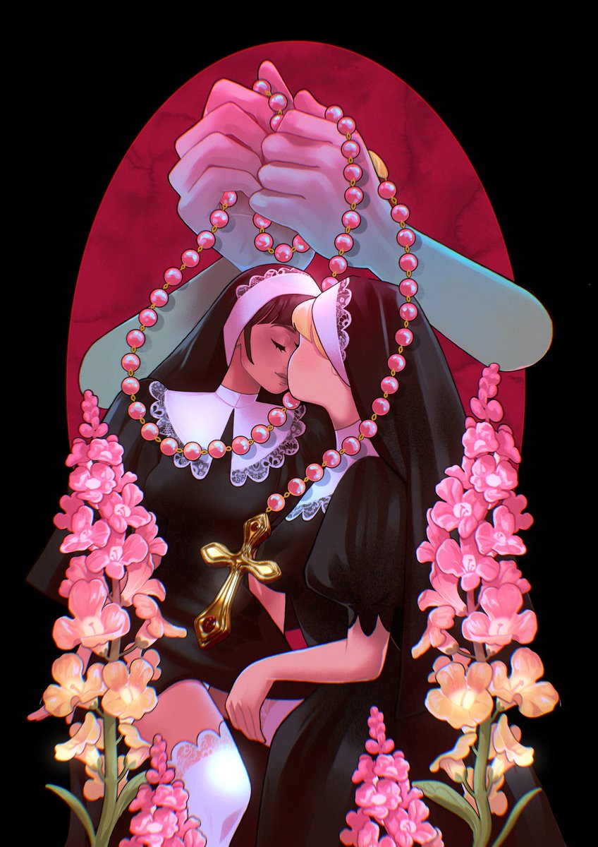 Finally got to draw some sexy nuns 😈✨