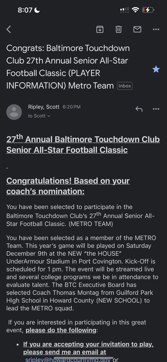 I want to thank all my coaches who played. Apart of me receiving this award 🥇 and the opportunity.