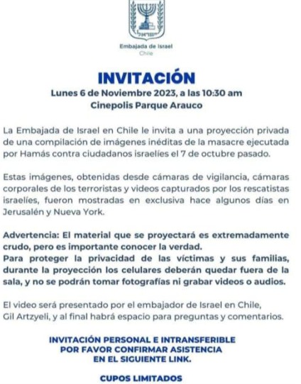 FilosofaZurdita's tweet photo. Creo que este es un Fuerte motivo para expulsar a él Embajador de Israel en Chile.
@GabrielBoric esto es incitación al Odio alevoso contra los palestinos.
Basta de permitirlo. https://t.co/40Yl5oNpvA
