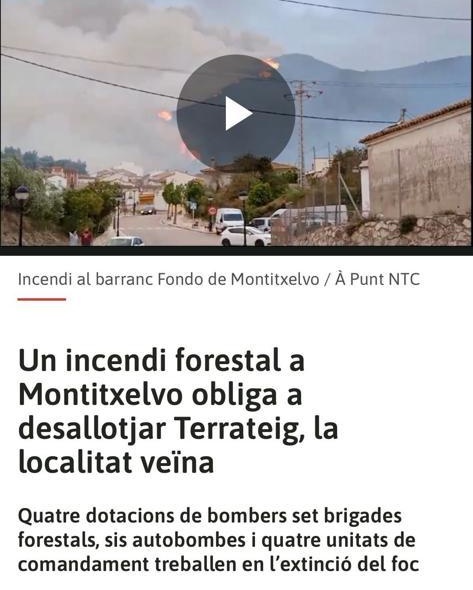 PSPVPotries's tweet photo. El @PSPVPotries lamentem de tot cor, el terrible #incendi que està afectant als municipis veïns de #Montitxelvo, #Terrateig, #Llocnou, #Castellonet de la Conquesta, #Villalonga i #Ador.
Tot el nostre suport, solidaritat i ànims per superar aquesta situació tan difícil. https://t.co/3HHQDzt5VT