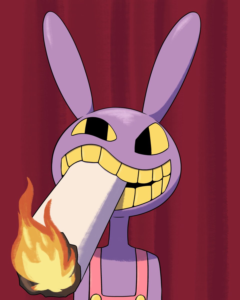 Cobalterra's tweet photo. Jax smoking a fat blunt

#TheAmazingDigitalCircus #Jax https://t.co/a07JFXANho