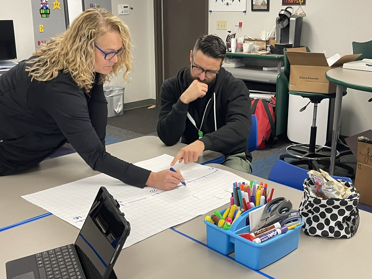 cjcammon's tweet photo. Great time today exploring math language routines and more with the TVPs (and even my boss got to play😉). @CucamongaSD @gdiazz @chaix_mike @LosAmigosTVP https://t.co/Un1aQtTEJn