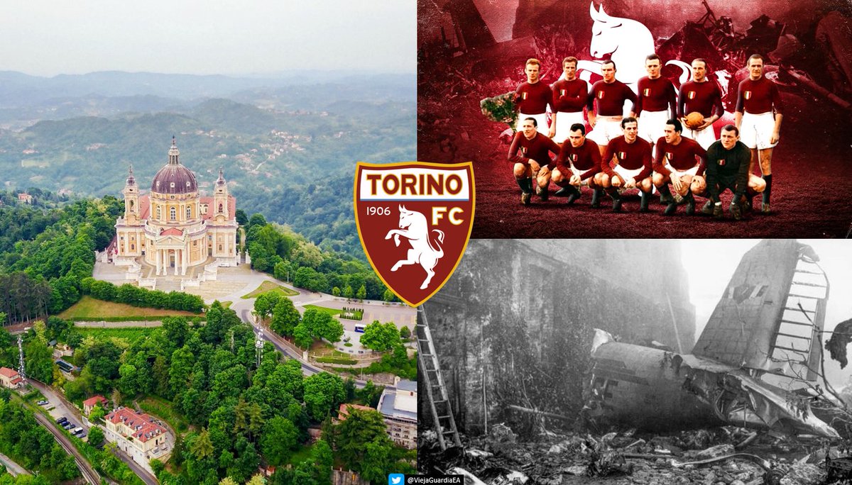 ViejaGuardiaEA's tweet photo. 🇮🇹 En 1949 ocurrió una de las más grandes tragedias  del fútbol ⚽️

🐂El plantel de 'Il Grande Torino', que por aquel entonces era el mejor equipo de Italia (y posiblemente de toda Europa) perdió la vida en un fatal accidente de avión. 

La tragedia de Superga 🛩️💥

Sale Hilo 🧵 https://t.co/kqoWtcXKSu