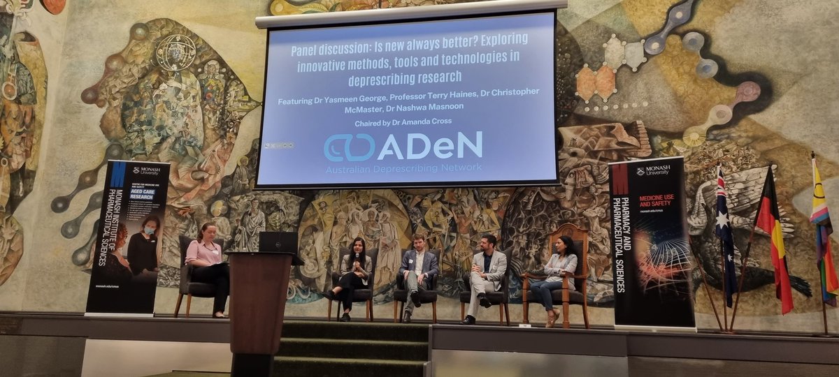 Lisa Kouladjian O'Donnell (@lisakouladjian) on Twitter photo Panel discussion: is new always better (in #deprescribing research)? <a href="/DeprescribeAU/">Australian Deprescribing Network (ADeN)</a> Panel discussion: is new always better (in #deprescribing research)? <a href="/DeprescribeAU/">Australian Deprescribing Network (ADeN)</a>