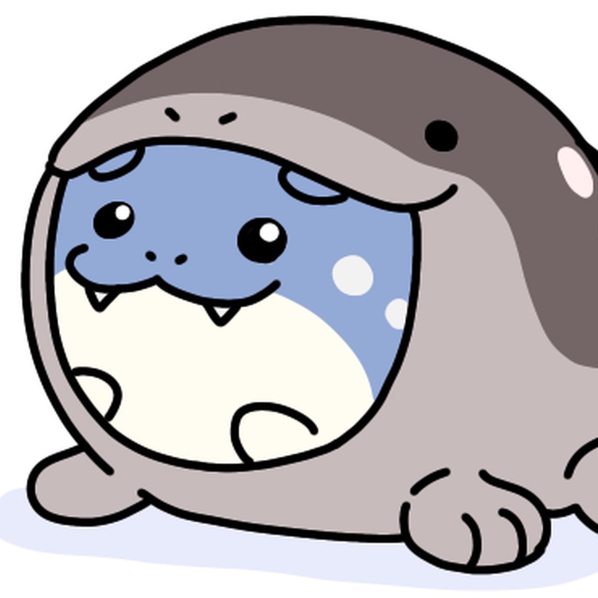 Shipaso821's tweet photo. あくびドオーぬいぐるみとタマザラシぬいぐるみを組み合わせれば、ついにこれが実現できるってわけだね！ https://t.co/7R25oQD1Xo
