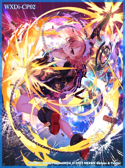 本日発売の拡張パック「ブルーアーカイブ DIVA」にて 「美甘ネル」LV1～3を描かせていただいております。 ブルアカ尽くしでなんかすごいパックですよ!先生 !   #ウィクロス発売記念 #ブルアカ