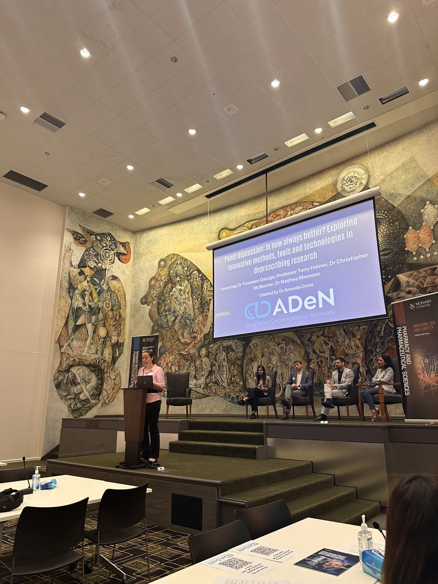 Nagham J Ailabouni (@njailabouni) on Twitter photo Great #interprofessional #panel discussion about innovative new #methods #tools and #technologies in deprescribing research at #ADeN2023
<a href="/AmandaJCross/">Amanda Cross</a>
<a href="/NashMasnoon/">Nashwa Masnoon</a>
<a href="/DeprescribeAU/">Australian Deprescribing Network (ADeN)</a> Great #interprofessional #panel discussion about innovative new #methods #tools and #technologies in deprescribing research at #ADeN2023
<a href="/AmandaJCross/">Amanda Cross</a>
<a href="/NashMasnoon/">Nashwa Masnoon</a>
<a href="/DeprescribeAU/">Australian Deprescribing Network (ADeN)</a>