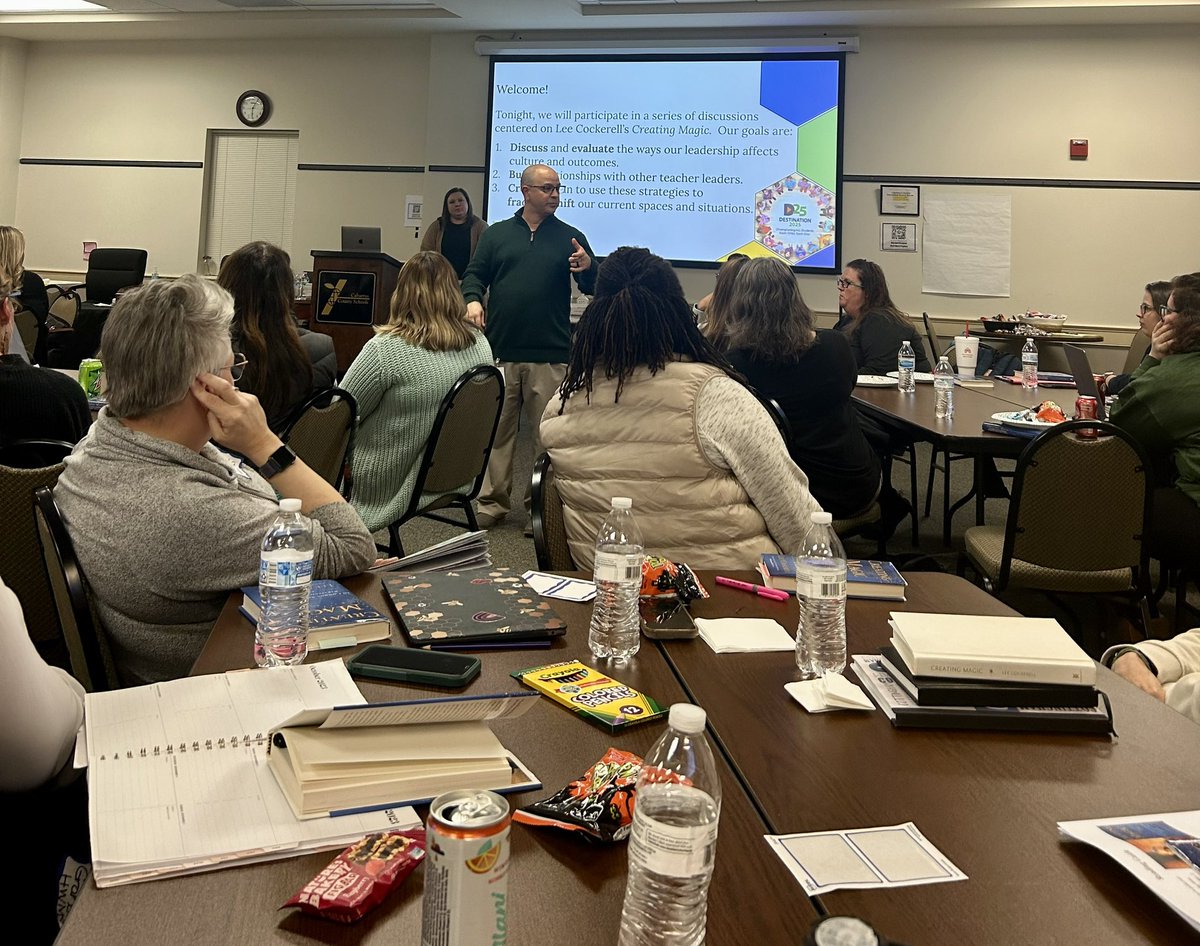 heroichistory22's tweet photo. “Good leaders are humble enough to admit what they don’t know, and great leaders are constantly looking for new information.” -@LeeCockerell Creating Magic 🪄🤝

Much learning from @PrincipalPDot and @mwilliams1939 in tonight’s Creative Leadership Strategies PD session! 🔥📈 https://t.co/z6Mu86rW8k