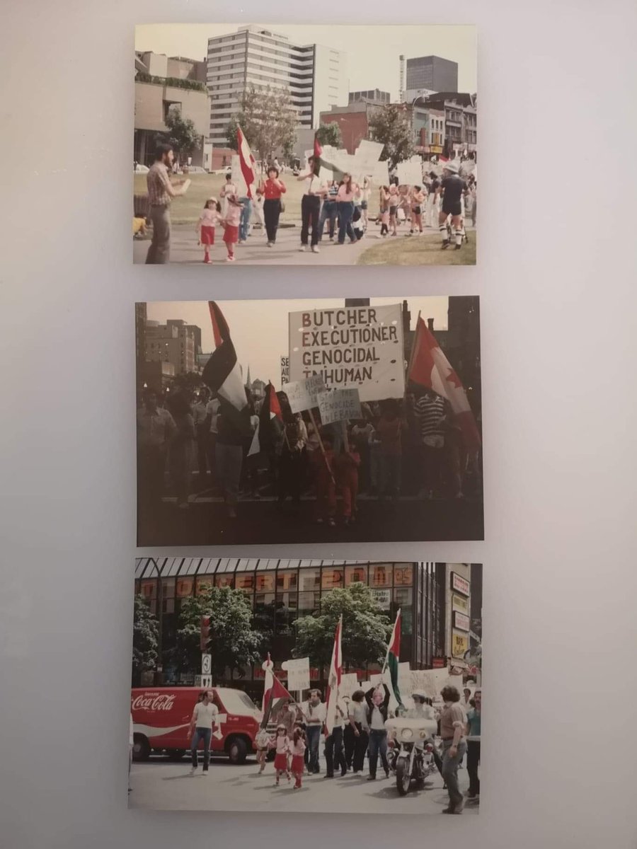 My parents &amp; sisters protesting for a free Palestine &amp; for Lebanon in Montreal in 1981! Just for those who think this “conflict” just started. #FreePalestine #protests #canada #lebanon #activists
