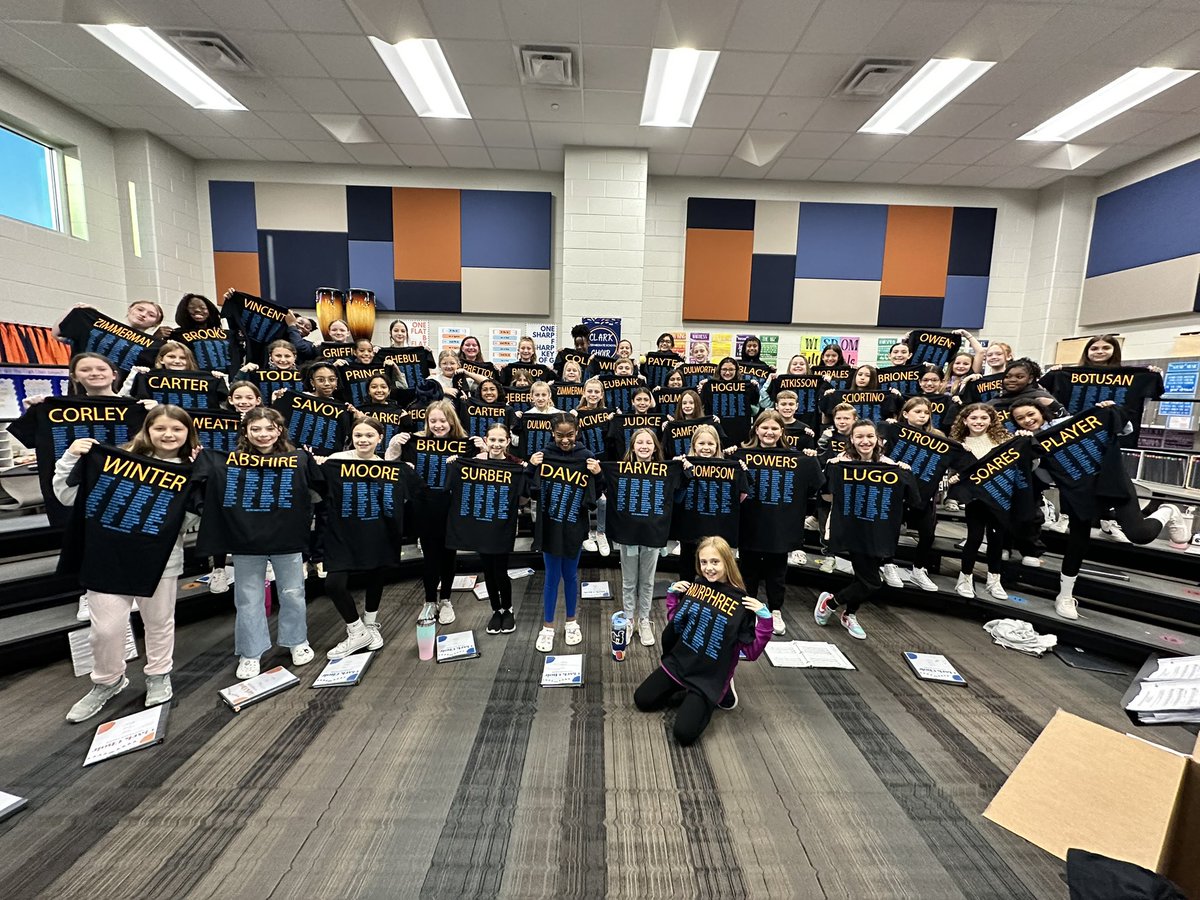 Clark Intermediate Choir, Conroe ISD (@clarkchoircisd) on Twitter photo Introducing Clark Intermediate Cub Chorale 2023-2024! So excited about our shirts this year! #clarkconnects #clarkchoir <a href="/ClarkCISD/">Clark Intermediate, Conroe ISD</a> Introducing Clark Intermediate Cub Chorale 2023-2024! So excited about our shirts this year! #clarkconnects #clarkchoir <a href="/ClarkCISD/">Clark Intermediate, Conroe ISD</a>