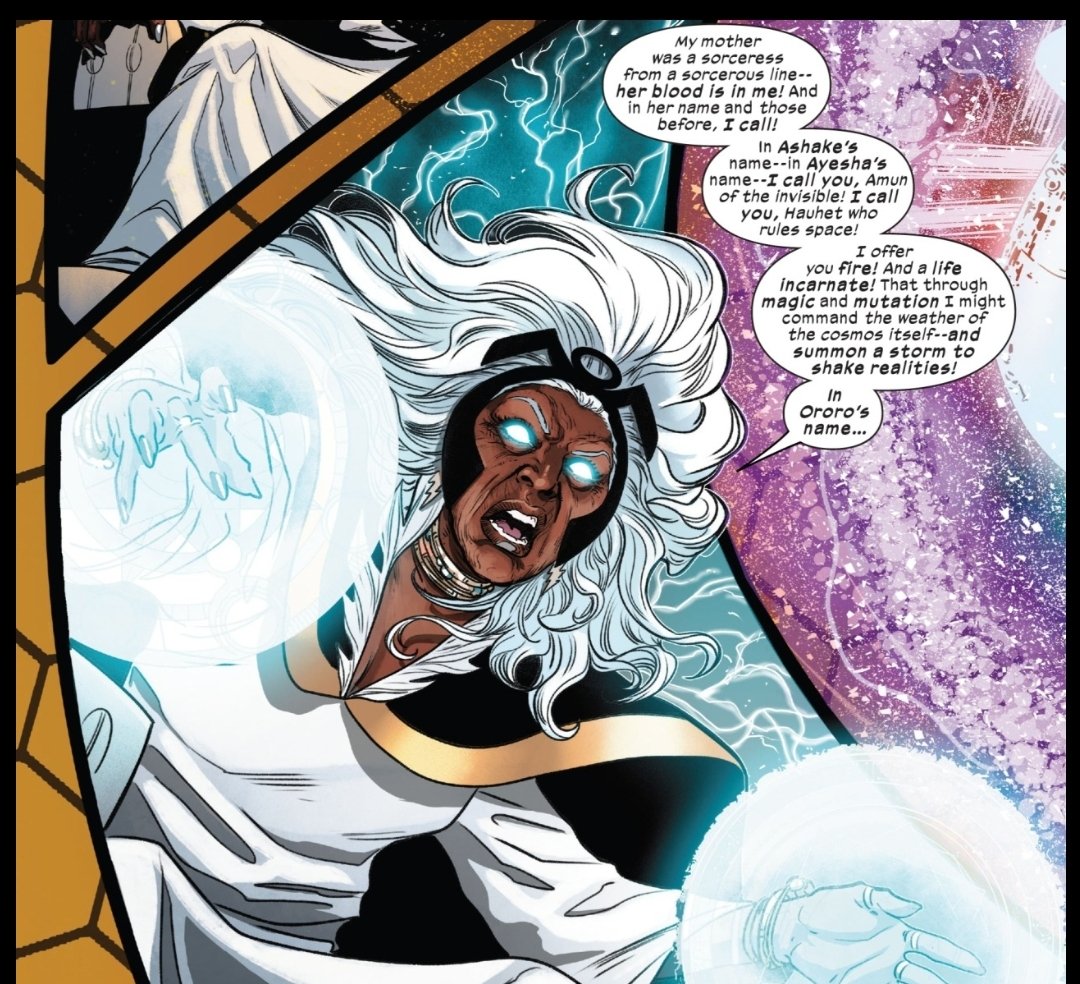 butterflykyss's tweet photo. We might be finally about to Eat!!

- ayesha lived from 10000 to 4000 BC as sorceress supreme
- Poccy was born 3000 BC
- He lived for about 2000 years b4 Ashake was born
- Both her ancestors would b on his radar as they were powerful mages

#beyondomega, #xmenred17, #xspoilers https://t.co/HBT2VOaIdI