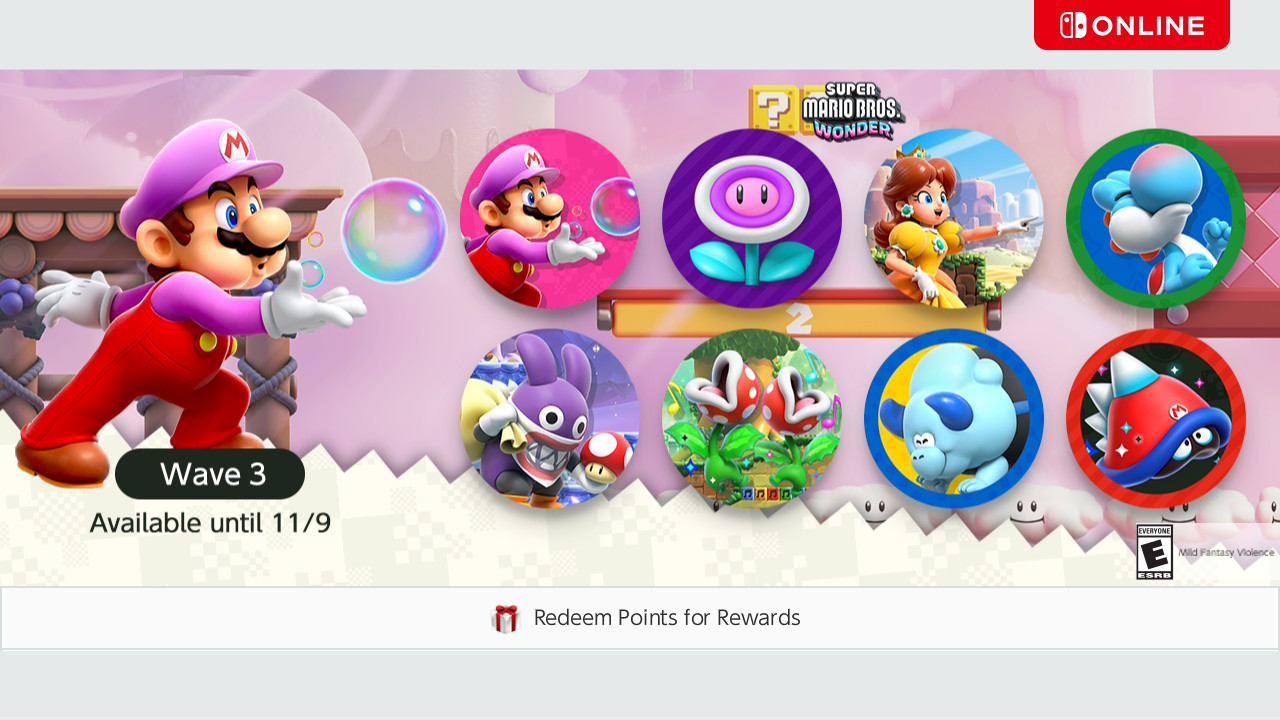 Super Mario Bros. Wonder icons are now available for Nintendo Switch Online  members! : r/NintendoSwitch