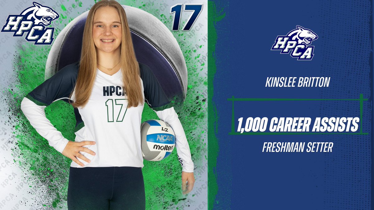 HPCAVolleyball's tweet photo. 🚨1,000 CAREER ASSISTS🚨

Congratulations to 2027 Kinslee Britton on achieving 1,000 Career
Assists! This a great accomplishment and the first of many! I’m excited for her future! Congrats Kinslee! https://t.co/iN4MVxhEoV