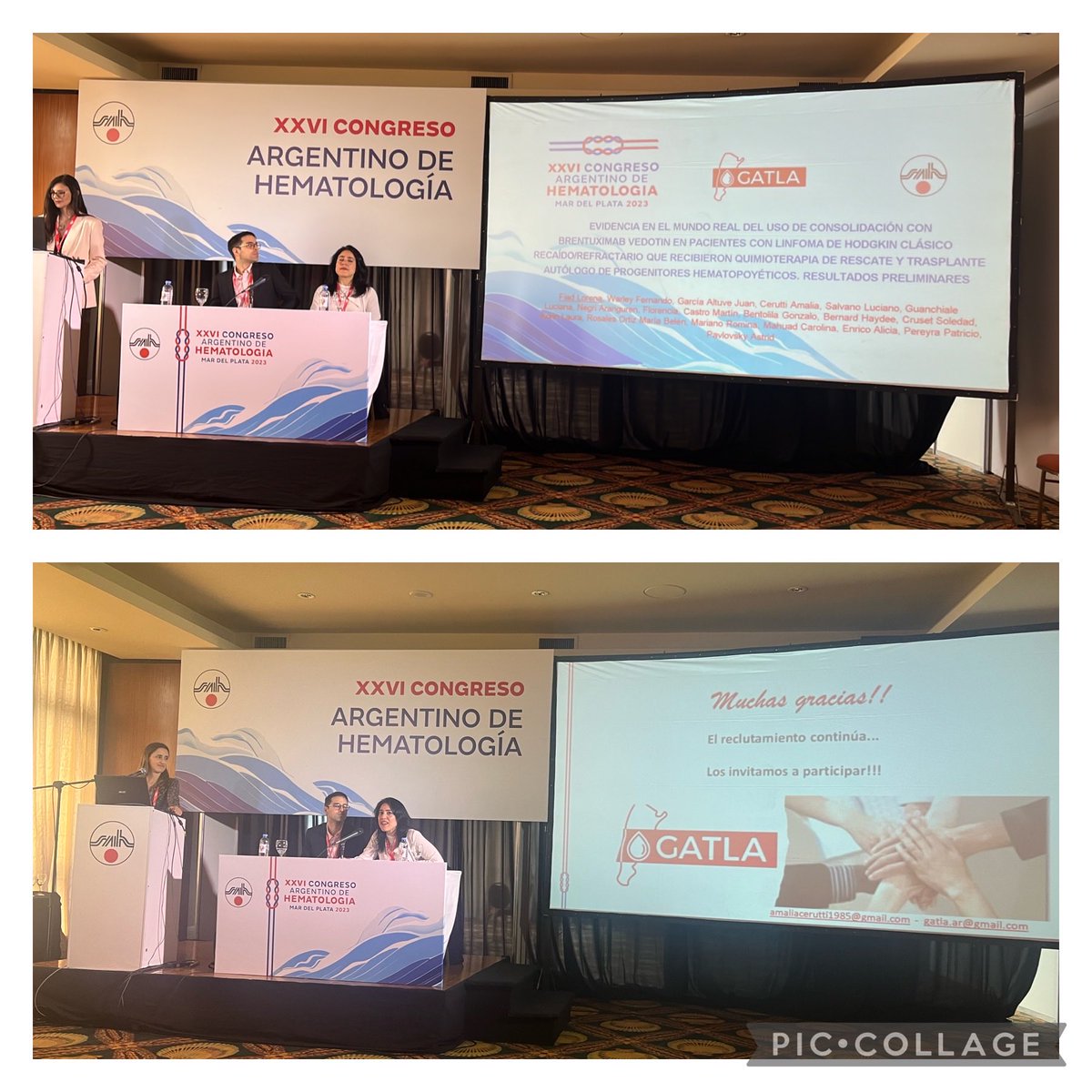 ⁦⁦<a href="/FiadLorena/">Lorena Fiad</a>⁩ Dr Fiad and Dr.Cerutti presenting preliminary results of GATLA prospective clinical trials! ⁦<a href="/SAHematologia/">Sociedad Argentina de Hematología</a>⁩