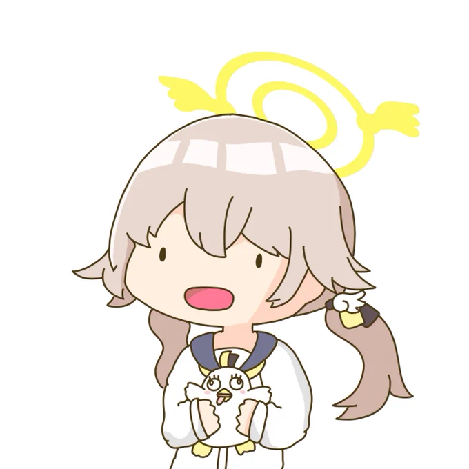 こちらはDiscordの絵文字用に描いたヒフミちゃん