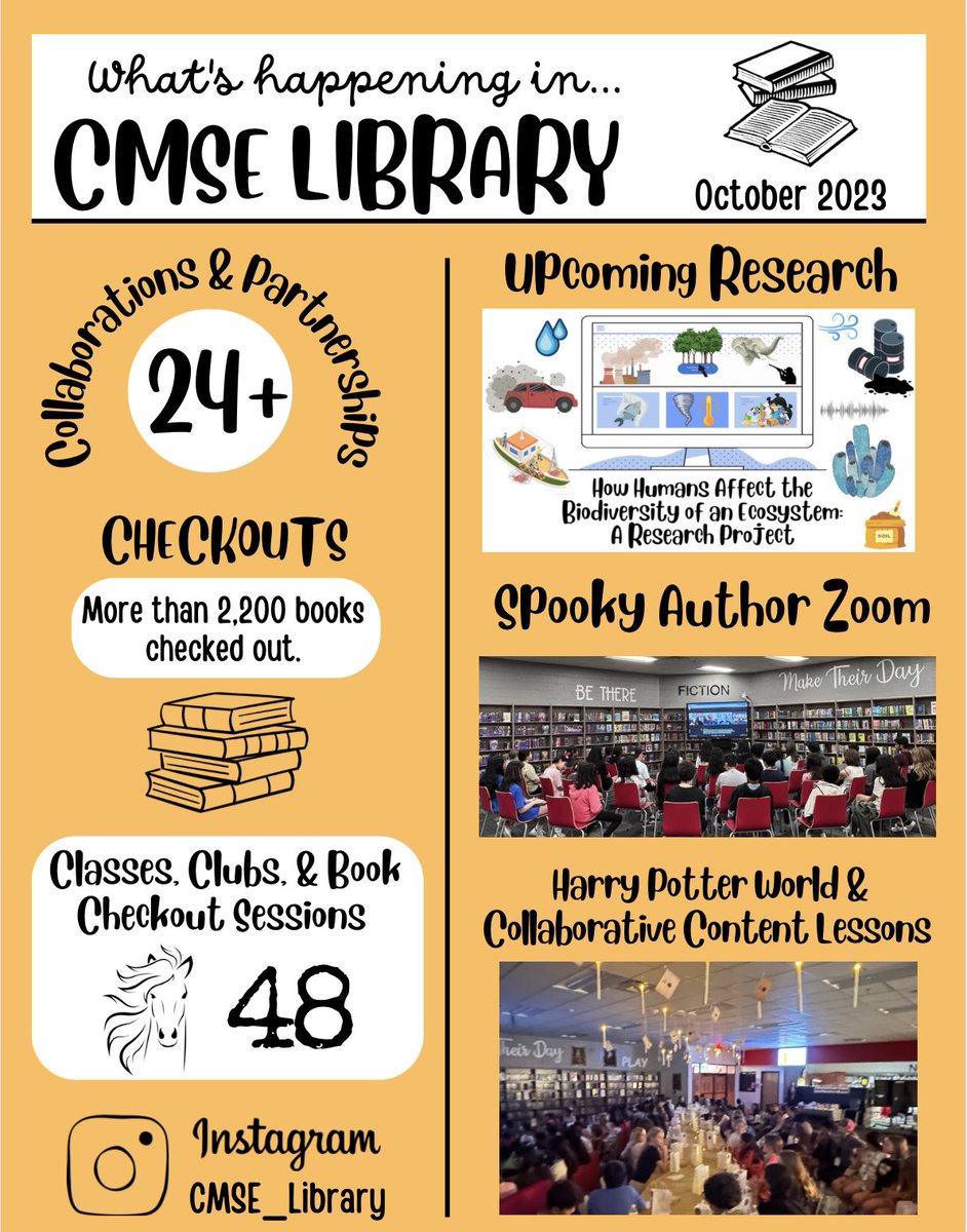 CMSE Library (@cmse_library) on Twitter photo We had a fabulous October in the library! 🎉❤️📖 <a href="/coppelleast/">Coppell Middle School East</a> <a href="/CISDlib/">Coppell ISD Libraries</a> We had a fabulous October in the library! 🎉❤️📖 <a href="/coppelleast/">Coppell Middle School East</a> <a href="/CISDlib/">Coppell ISD Libraries</a>