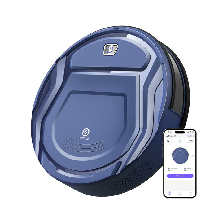 #AD 🤖 Save 60% OFF the OKP Robot Vacuum K2! Original Price: $199.99, Discount Price $81.99. #Okplife #robotvacuum #EarlyBlackFriday @okplife 👉🏽 bit.ly/3OUXHwz