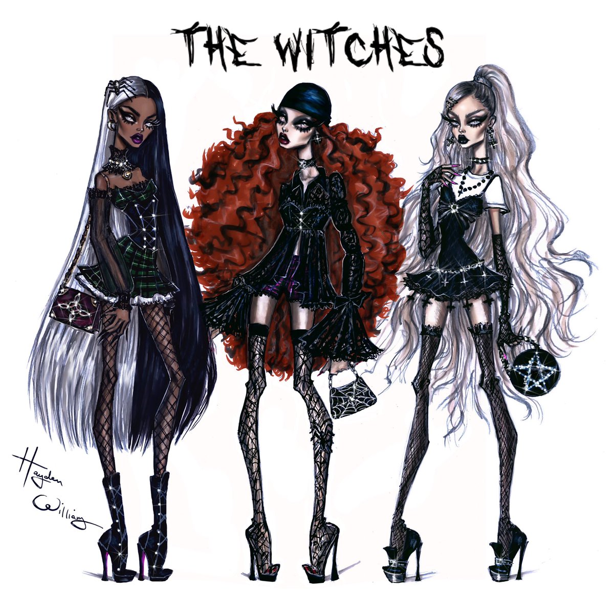 I know!!! I wanted to do a new version of them, but had been so busy working on multiple different projects (some that aren’t announced yet) and then working on celebrity Halloween designs too etc. Hopefully next year though. I love doing #TheWitches 🖤