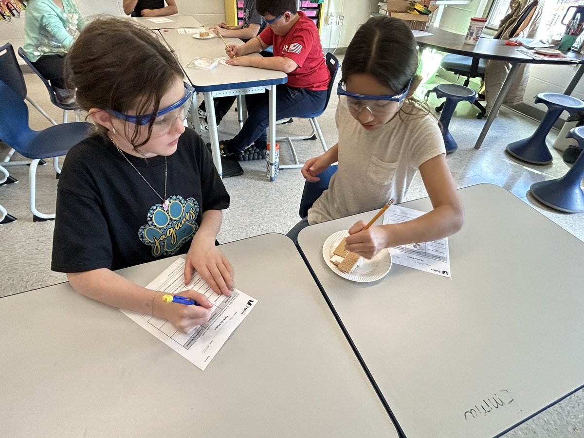 What types of plate movement result in different landforms? Making models of plate tectonics with crackers and fluff. #Stickyscience #johnsonpride @STEMscopes ⛰️🌎🌋