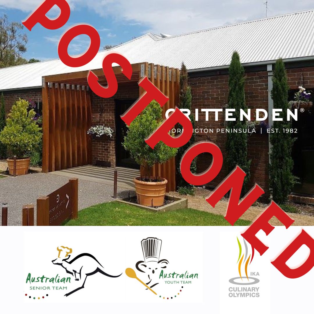 ACFaussiechefs's tweet image. VIC National Fundraising Dinner 17th November at Stillwater at Crittenden Wine Centre has been postponed to a date TBC