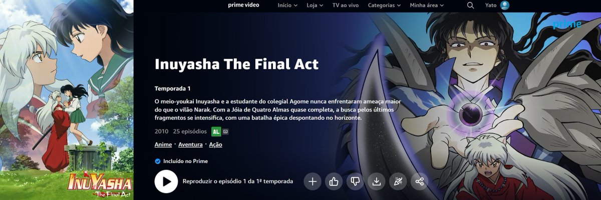 InuYasha: The Final Act' estreia no Prime Video 
