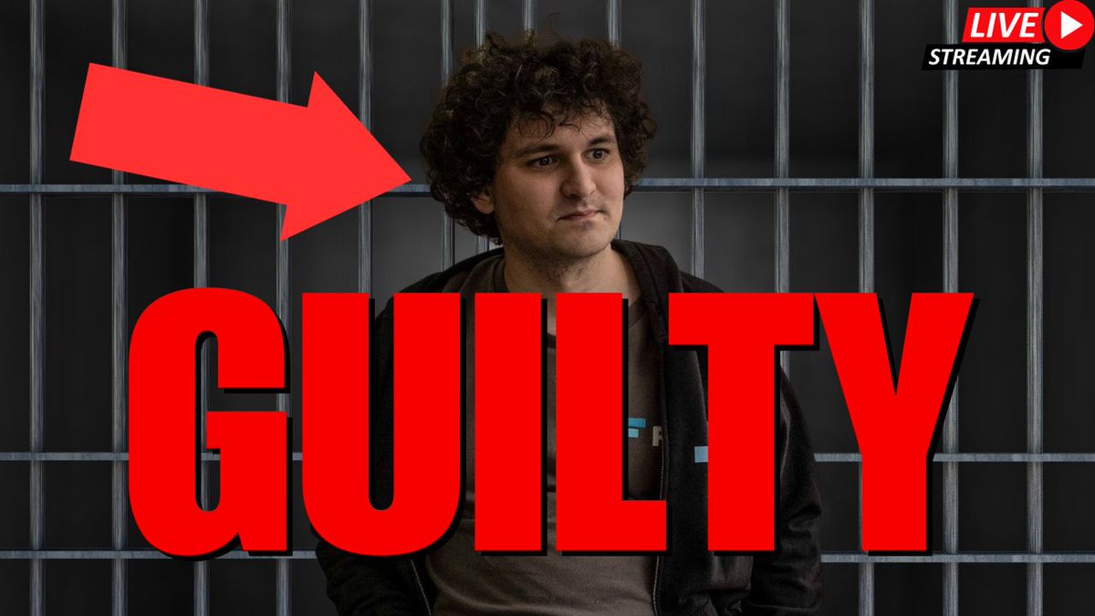 RiceTVx's tweet photo. 🚨Breaking News🚨 #SBF 
Found GUILTY🚨

Check out the livestream I just did to share the news of #SamBankmanFried being found GUILTY on ALL 7 charges of FRAUD! Sentencing happens end of March 2024!
👇🏻👇🏻👇🏻
https://t.co/R2Ua5BIr7s https://t.co/ICxEmPQWli