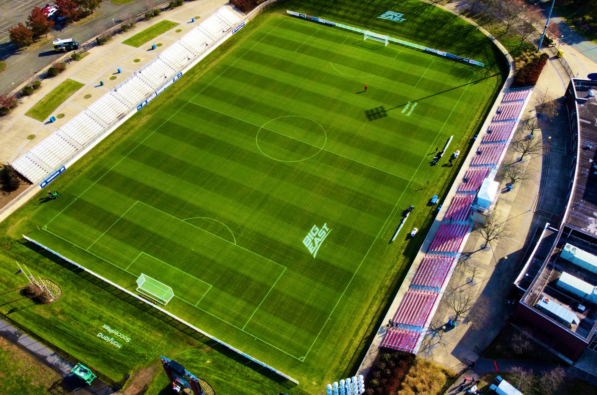 MDSoccerPlexGEM's tweet photo. Finishing touches before 2nites @BIGEAST ⚽️ Semi-finals. Hendricks Field @ @MDSoccerPlex matches 101 &amp; 102 of 2023 (on field event 179)

@Tahoma31Bermuda holding green as @MtnView_Seeds &amp; @BarenbrugUSA Ryegrass comes up through 

#GrowGrassGrow @MarylandSports https://t.co/ajDHEUPFay