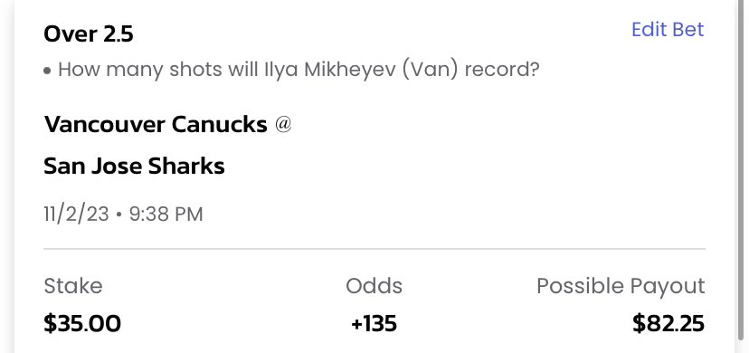 GuruKansas's tweet photo. #NHL Play of the Day! He’s been cold the past couple games should be a good get right spot for him in this game vs the sharks who allow 38 shots per game. #LockettIn #GamblingX https://t.co/AHgvS1hNYP