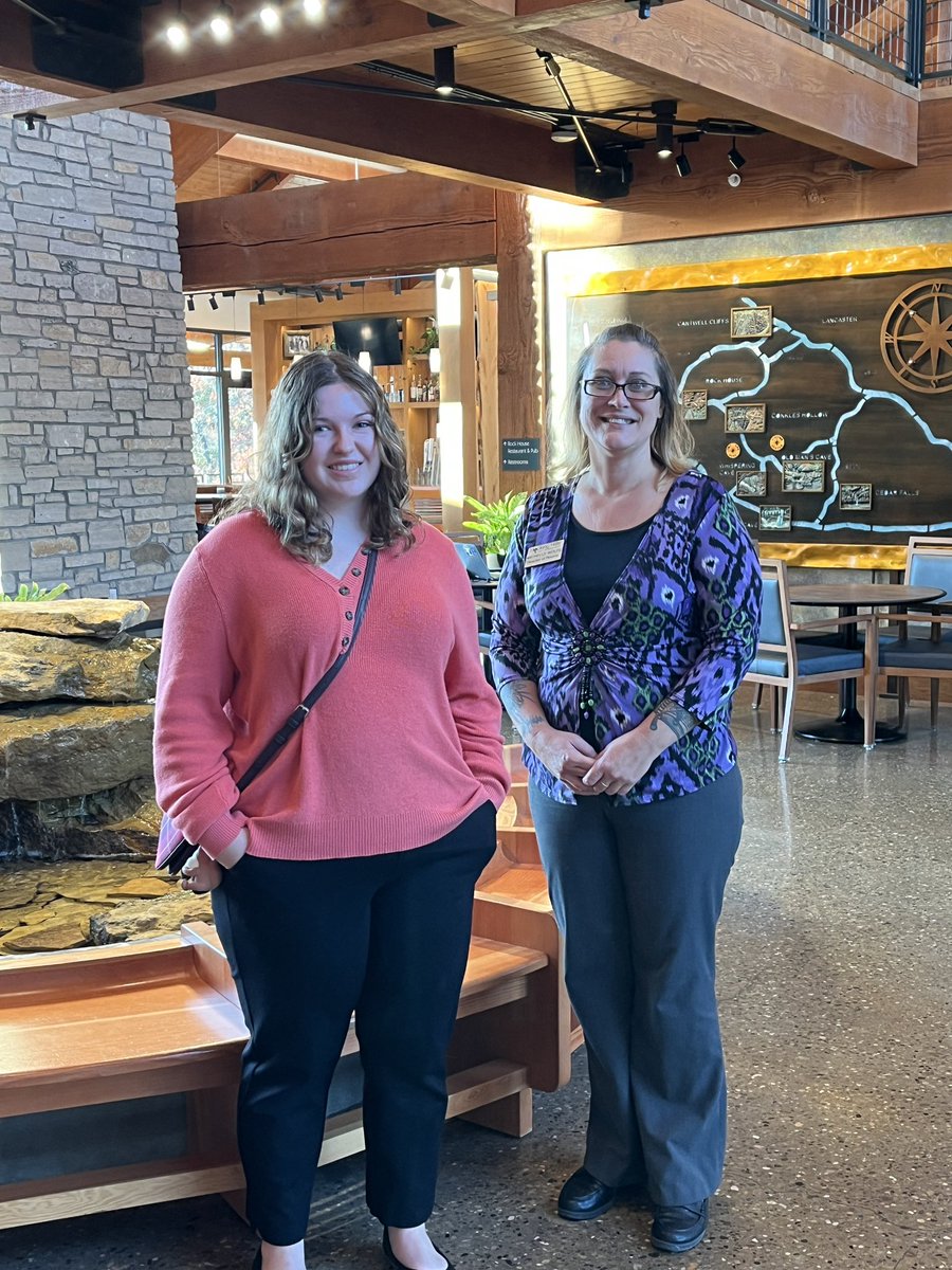 LECollegeCareer's tweet photo. What a great day for LE senior, Julia, to job shadow at Hocking Hills State Park Lodge. Thanks for sharing your passion for hospitality and tourism. https://t.co/hyZLu2Les2
