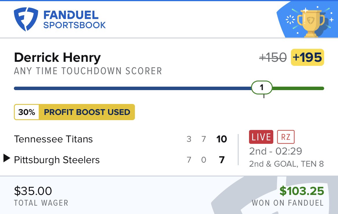 MJs_Bets's tweet photo. HAHAHA letβs fucking go baby KING HENRY anytime TD. This was sent in the group chat as well to use his anytime TD with the FanDuel live boost! Join the group chat before we transfer over to discord! Only $30 for a lifetime subscription come on!π₯ππ°#nflbets #nflhits #sportsbets https://t.co/6zefSud2Af