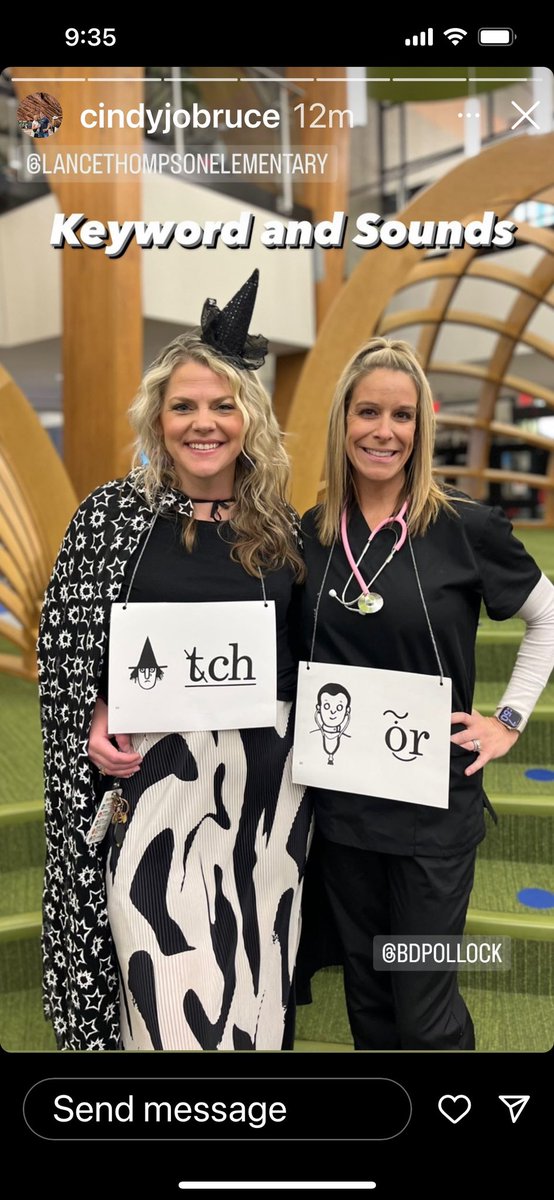 NisdSSDept's tweet photo. Dyslexia specialists on Halloween as characters from our keyword and sound decks! #untileveryonecanread https://t.co/AsnSHRRet7