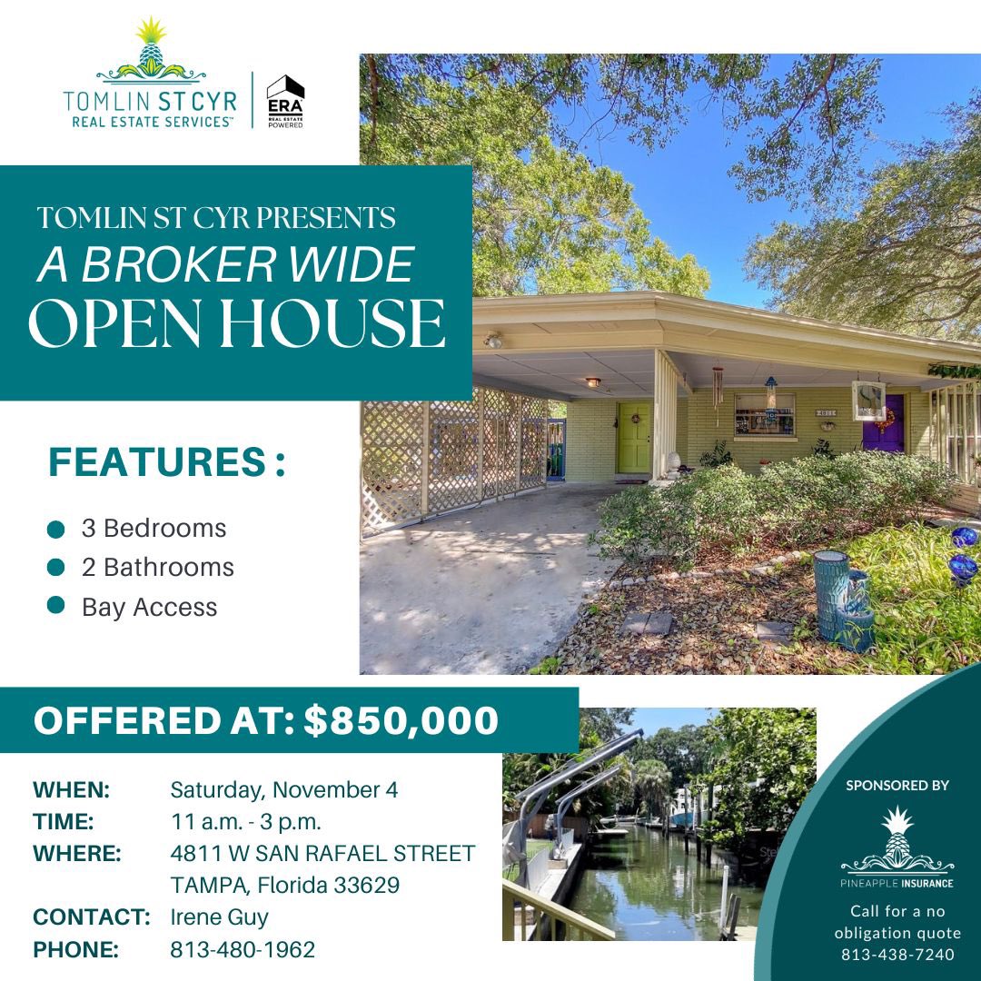 #openhouse @CityofTampa @southtampa #comeseeme #charm #style #brokeropen @tomlinstcyr